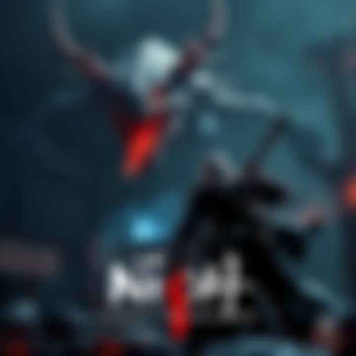 A character from Nioh 3 battles a monster in a dark, mystical environment