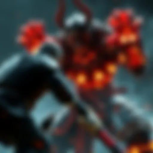 Nioh Boss Battle A player facing a human boss in Nioh, showcasing intense combat with the boss wielding a weapon and wearing armor.