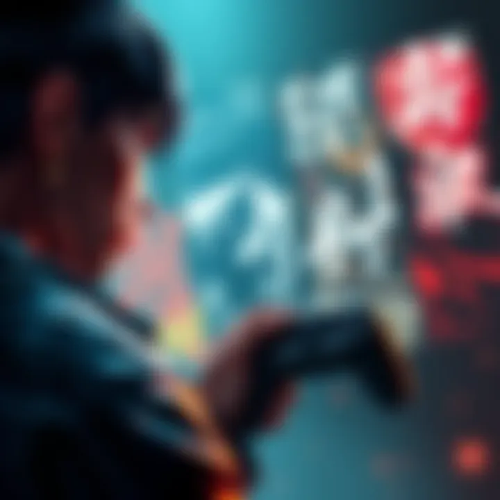 A gamer looking at different Nioh game covers, deciding which one to play first, with a controller in hand.