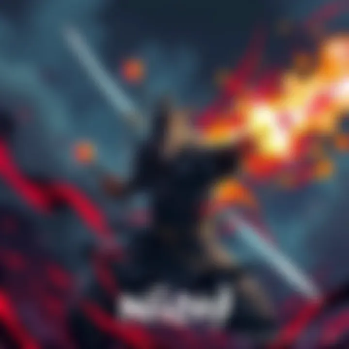 An illustration showing a player mastering Nioh gameplay with various weapons and combos highlighted, featuring a character in a dynamic action pose.