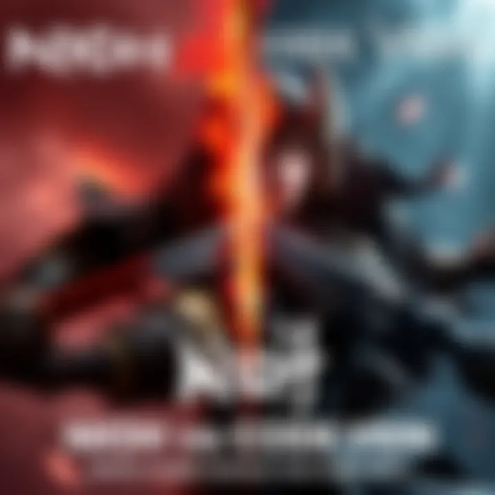 A side-by-side view of gameplay scenes from Nioh and Code Vein, showcasing their unique art styles and combat mechanics.