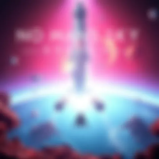 A stunning scene from No Man's Sky Breach showing vibrant space visuals and new gameplay features.