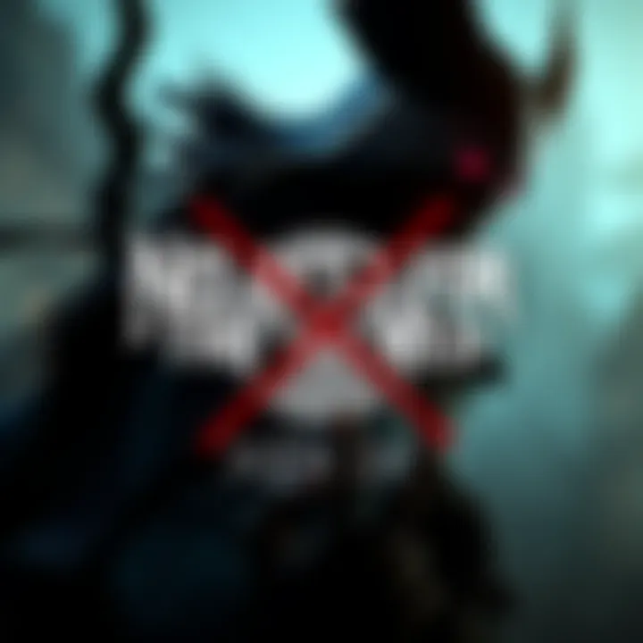 A visual announcement showing the title No Rest For The Wicked with a background of a game character and Xbox logo crossed out, symbolizing the game's absence on Xbox at launch