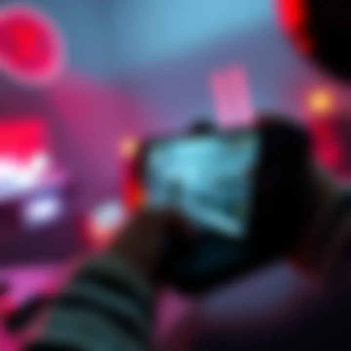 A player using a Steam Deck while playing No Rest for the Wicked, showing gameplay on the handheld device