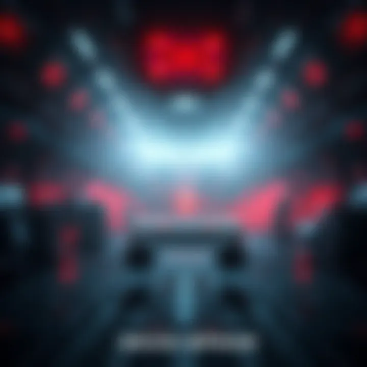 A scene showing a futuristic space setting with advanced technology but no robots or androids present, emphasizing the eerie absence of robotic beings in the Dead Space universe.