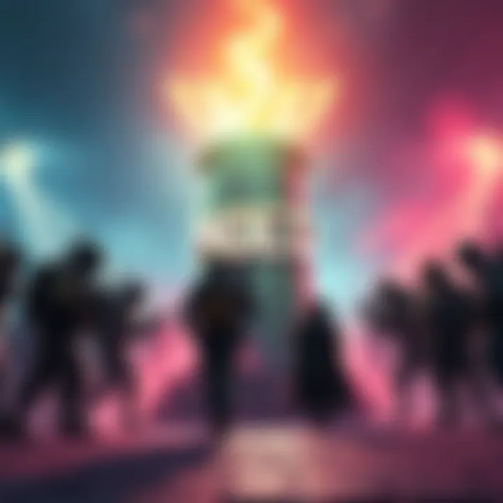 Visual representation of NOED totem with players debating fairness