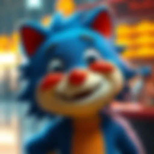 Nokko with a big smile A cheerful character named Nokko, known for his unique personality, spreading joy and laughter