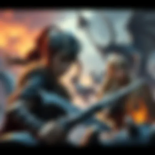 A striking image featuring Norse mythology characters engaged in battle with mythical creatures, showcasing the appeal of Norse-themed games over Greek ones.