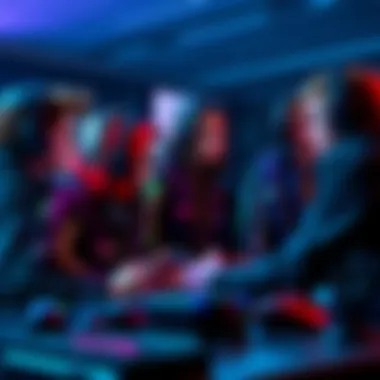Group of gamers in North America sharing tips and strategies for improving their skills