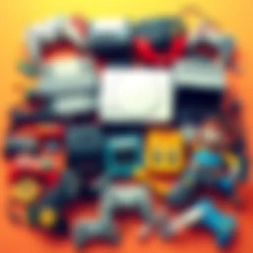 A collage of iconic gaming consoles and characters from the 5th, 6th, and 7th generations, showcasing key elements of gaming history.
