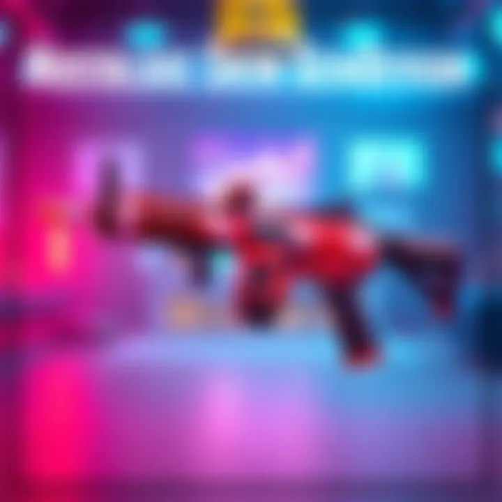 A stylish skin featuring a sleek vintage design with elements inspired by the 90s and 00s, showcasing cool weaponry.