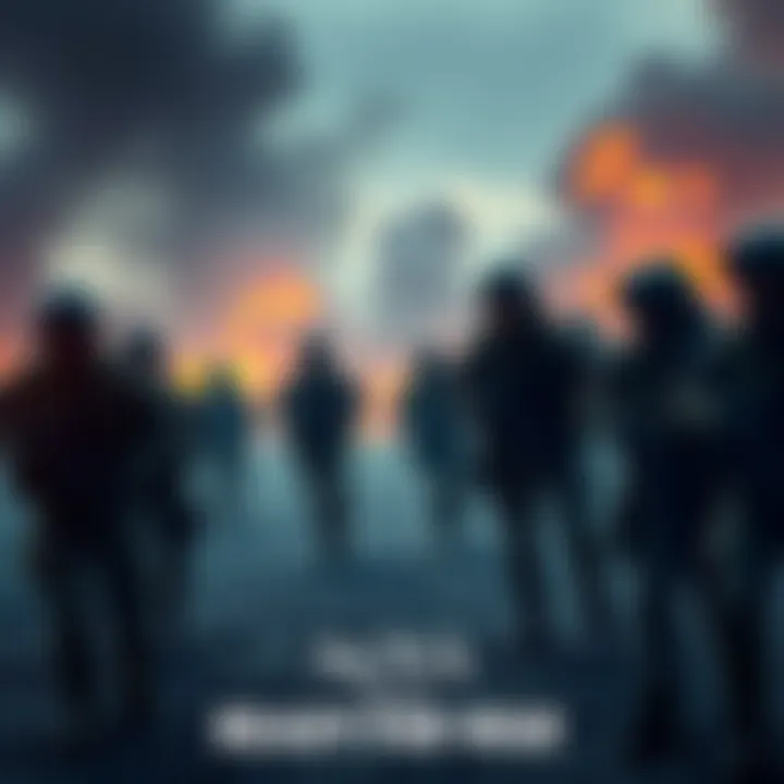 A military unit from Nova preparing for a large-scale operation with soldiers and equipment ready for action.