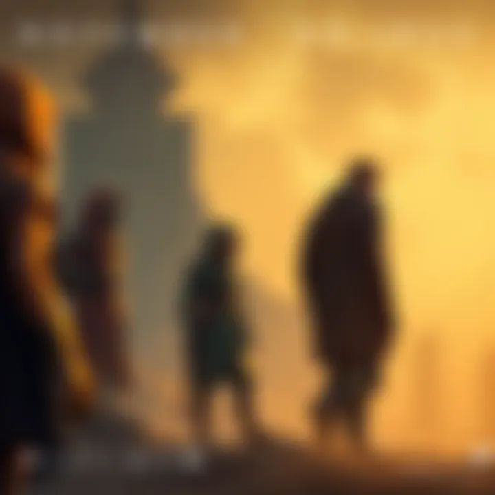 A scene showing characters from Destiny standing together, reflecting on the historical events of November 22, 1963, with a somber atmosphere