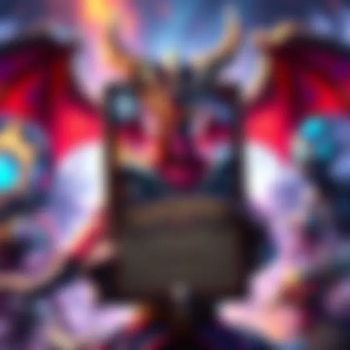 Nozdormu Card Preview A close-up of the new Nozdormu card featuring its artwork and abilities, set against a colorful gaming background.