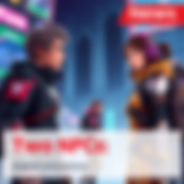 NPC Characters Interacting in a Game Two non-player characters engaging in conversation in a virtual game environment, showcasing their relationship and role in the storyline.