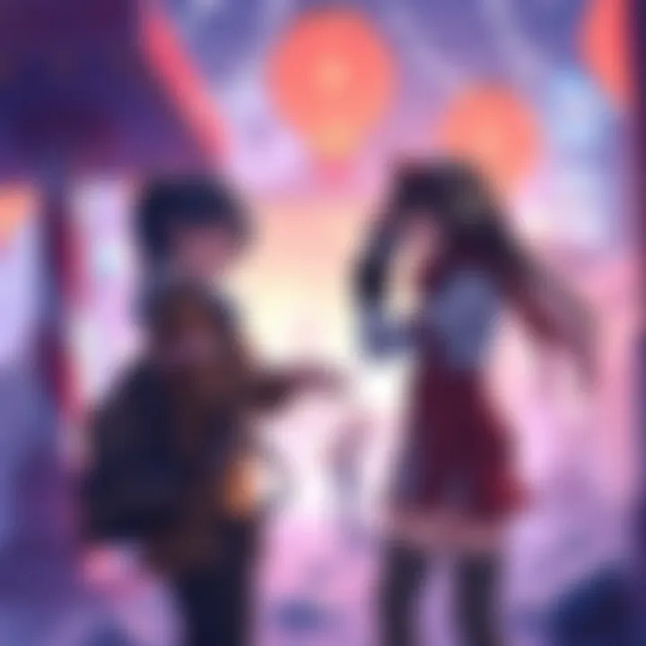 NPCs assisting in game An illustration showing NPCs helping the character Lea in a vibrant game environment, highlighting interaction and support during gameplay.