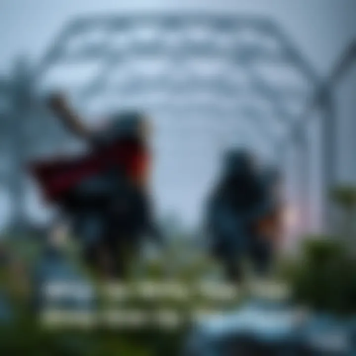 Two NPC guards searching an area for a player character in the game TBP, showing confusion as they stop chasing.