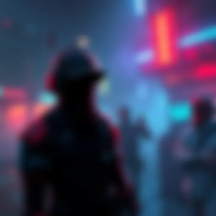 Player character facing an unresponsive NPC in the Enclave