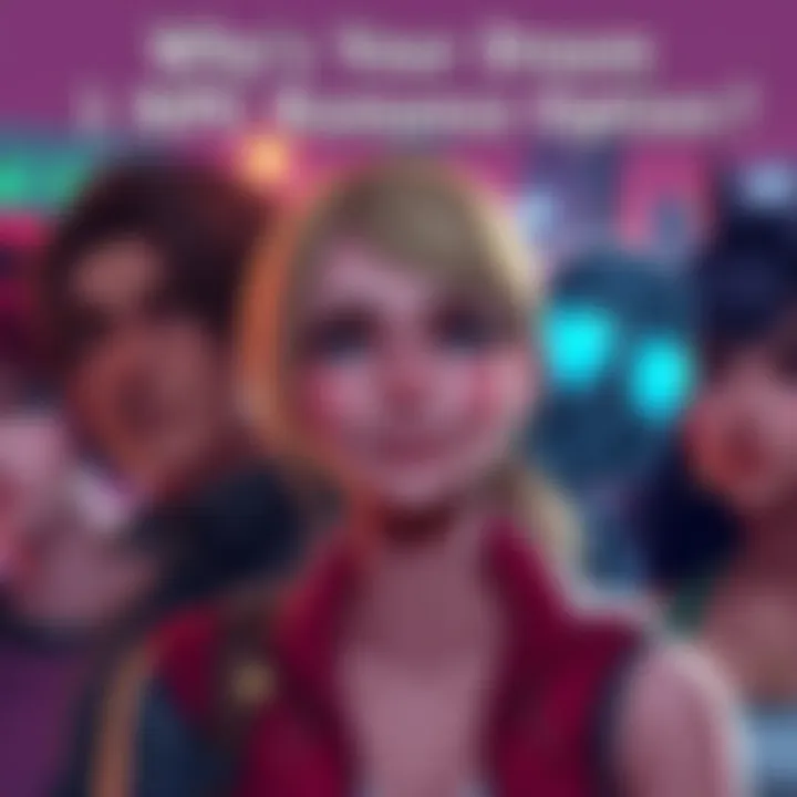 A selection of lesser-known NPCs in gaming shown as potential romance options, including a character resembling Rachel, smiling with a charming aura.