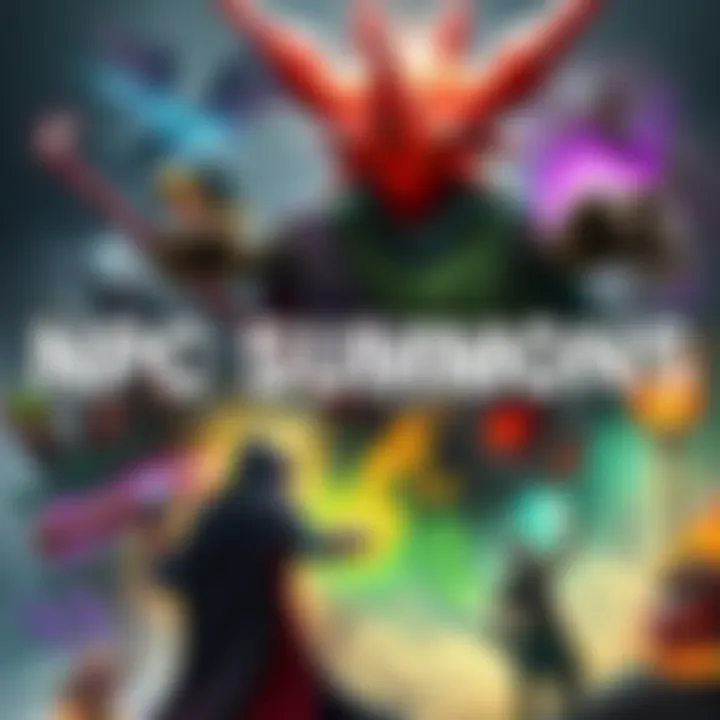 NPC Summons in Gaming A collage of various gaming characters summoning NPCs, featuring Shabriri and other unique summons.