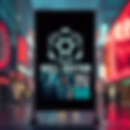 A striking propaganda poster featuring the Null Sector logo with bold text promoting its message, displayed in an urban environment.