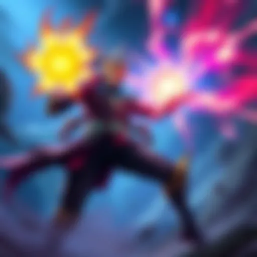 A Nullifier character in battle, targeting a Lotus Orb buff with a bright magical effect, showcasing the tension of a strategy discussion about gameplay mechanics.