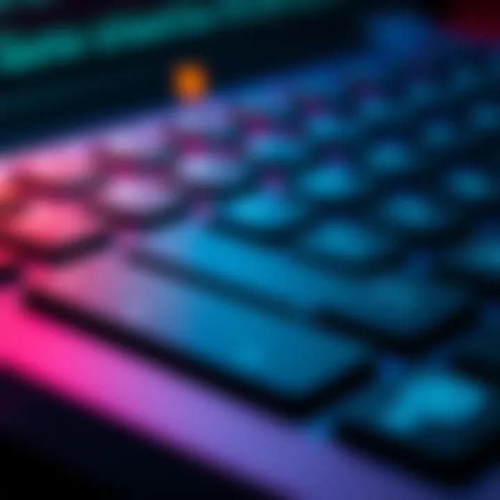 Close-up view of a number pad on a keyboard, highlighting the arrangement of keys for quick number input.