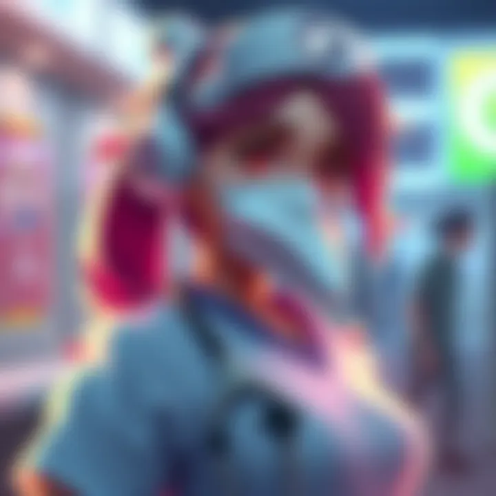 Nurse Character in New Skin A game character named Nurse in a vibrant new skin, showing renewed energy and appeal for players.