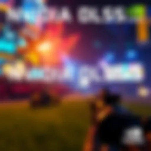 A visual representation of NVIDIA DLSS 5 showcasing enhanced graphics in a gaming scene with vibrant colors and sharp details