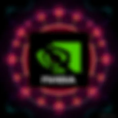 A graphic showing Nvidia's logo with a crossed-out symbol, symbolizing the retirement of the Control Panel app.