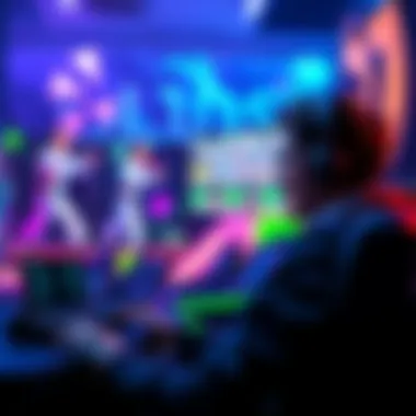 A gamer enjoying a vibrant and high-performance gaming experience using Nvidia DLSS 5 technology. The screen shows enhanced visuals and smooth graphics.