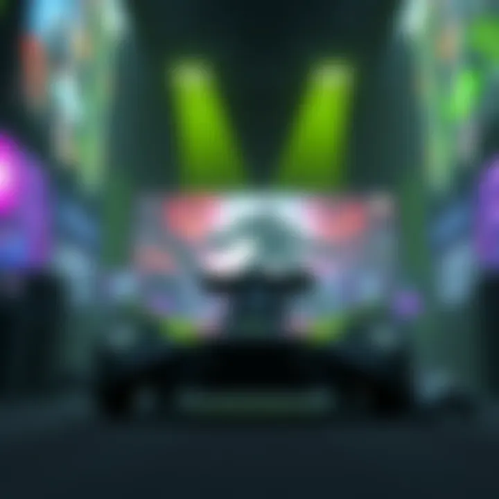 A computer-generated image showcasing enhanced gaming graphics with realistic lighting and textures powered by NVIDIA DLSS 5 technology.