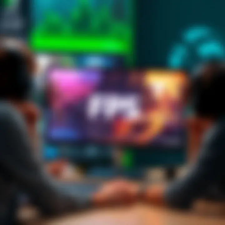 Gamers frustrated with a computer screen showing FPS drop in popular games due to Nvidia drivers