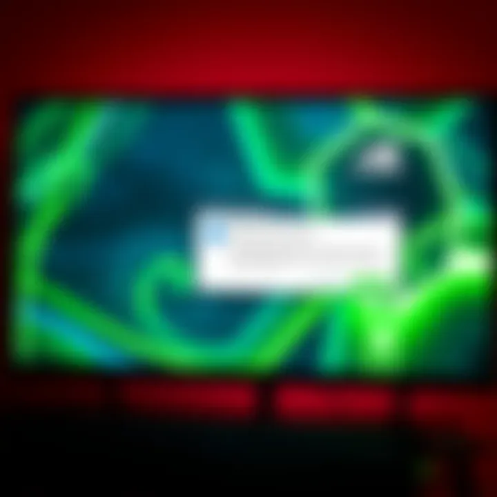 A computer screen showing a game launch with pop-up messages related to Nvidia GPU settings