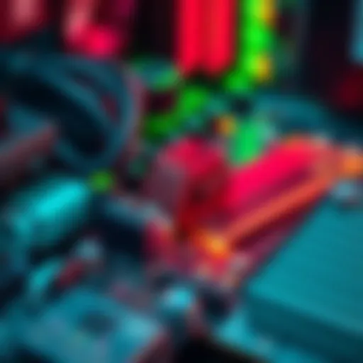 NVMe Drive on PCI Bus An NVMe drive connected to a PCI bus, illustrating the technology and reduced transfer speeds in a computer setup.