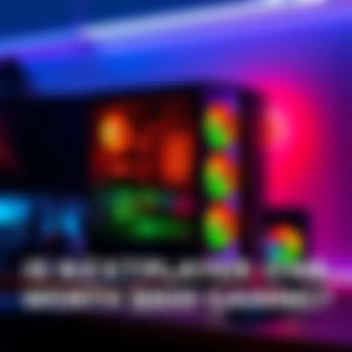 A sleek NZXT Player One gaming PC setup shows its RGB lighting and design, ready for gaming.