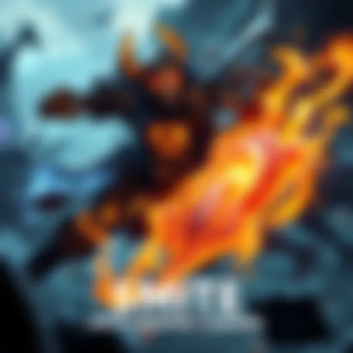 Oberon character using his Smite ability in a battle scenario