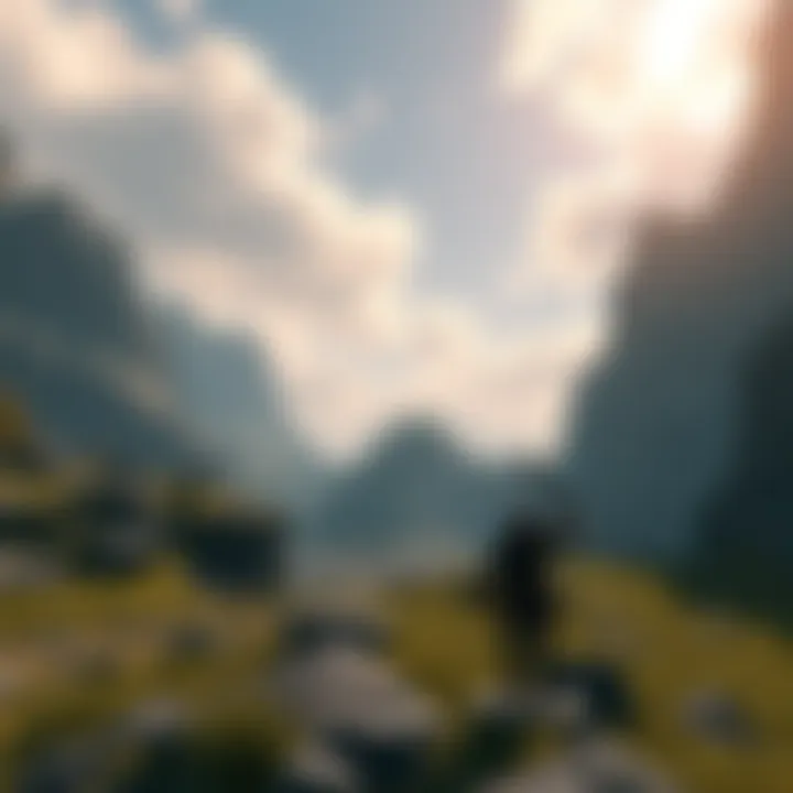 A screenshot showing Oblivion Remastered with detailed graphics and noticeable glitches during gameplay.