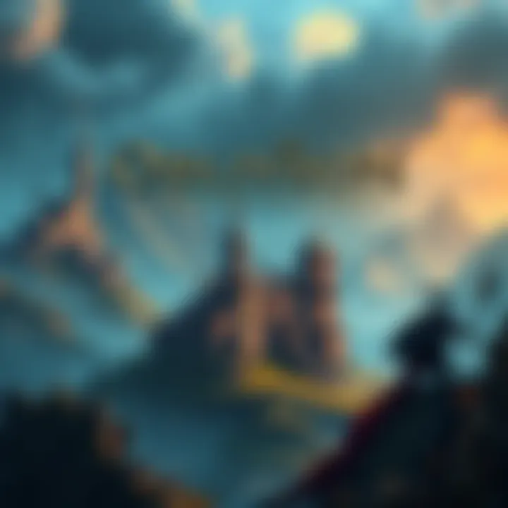 A vibrant cover art of Oblivion Remastered featuring a landscape with castles and fantasy creatures