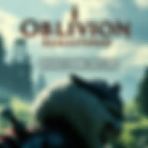 A scene from Oblivion Remastered on Switch 2 showing detailed character graphics and lush environments
