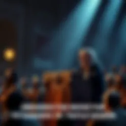 Obsidian's game director standing at a podium addressing fans about game direction changes