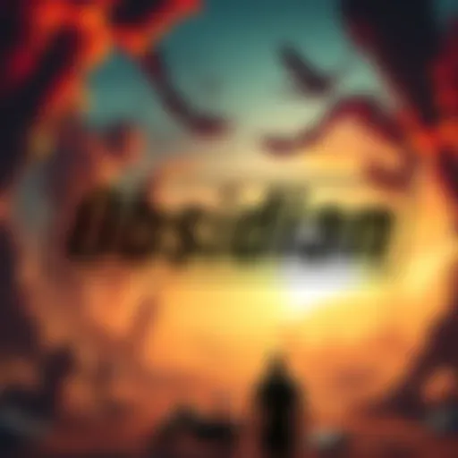 Obsidian Studio logo with a backdrop of Fallout game visuals