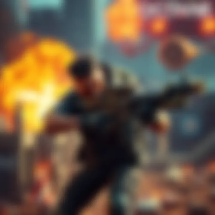 Octane Endgame Action Intense gameplay scene showing Octane character wielding top guns in an action-packed environment.