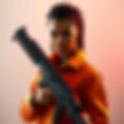 Octavia stands confidently with a gun that contrasts her music style, sparking debate among fans and critics.