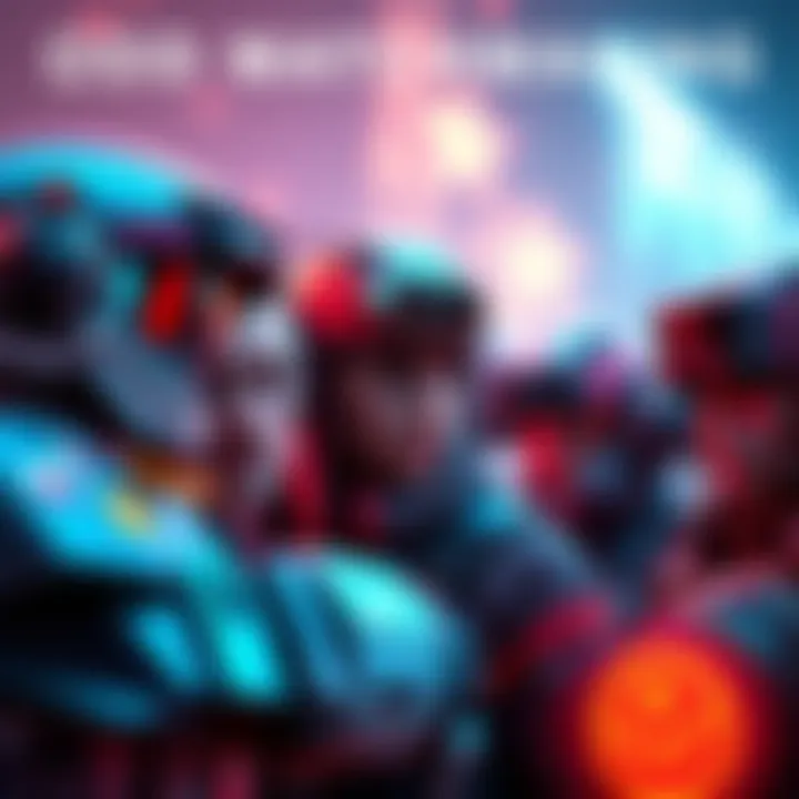 A group of players in Marathon, some with high-level gear and others with basic equipment, teaming up and looking confused about their team balance.