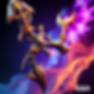 Oden - Divine Smite Weapon A detailed view of the Oden - Divine Smite weapon showcasing its sleek design and ornate features, highlighted against a vibrant background.