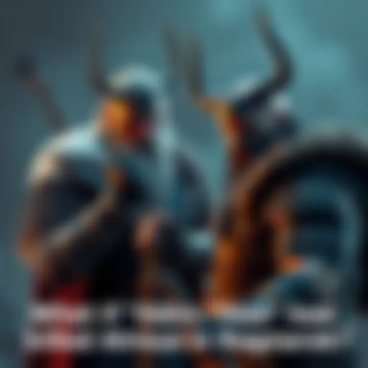 Odin disguised as Tyr stands ready to strike Atreus in a tense moment, with Kratos watching from the background, showing concern and anger.