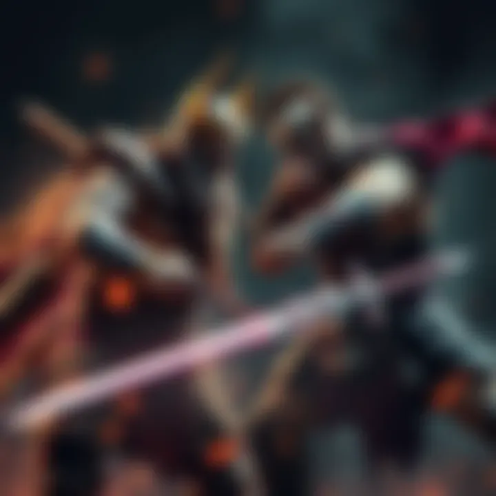 Odin and Kratos face off in an epic fight with weapons drawn, showcasing their fighting skills and determination.