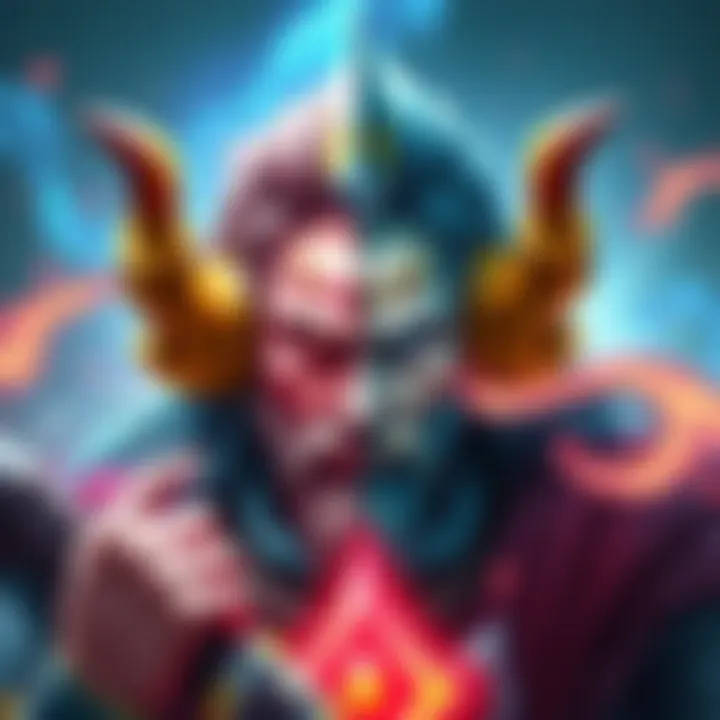 Odin's Gold Card Split Artwork A detailed illustration of Odin's gold card showing vibrant colors and artistic design, featuring Odin prominently in the artwork.