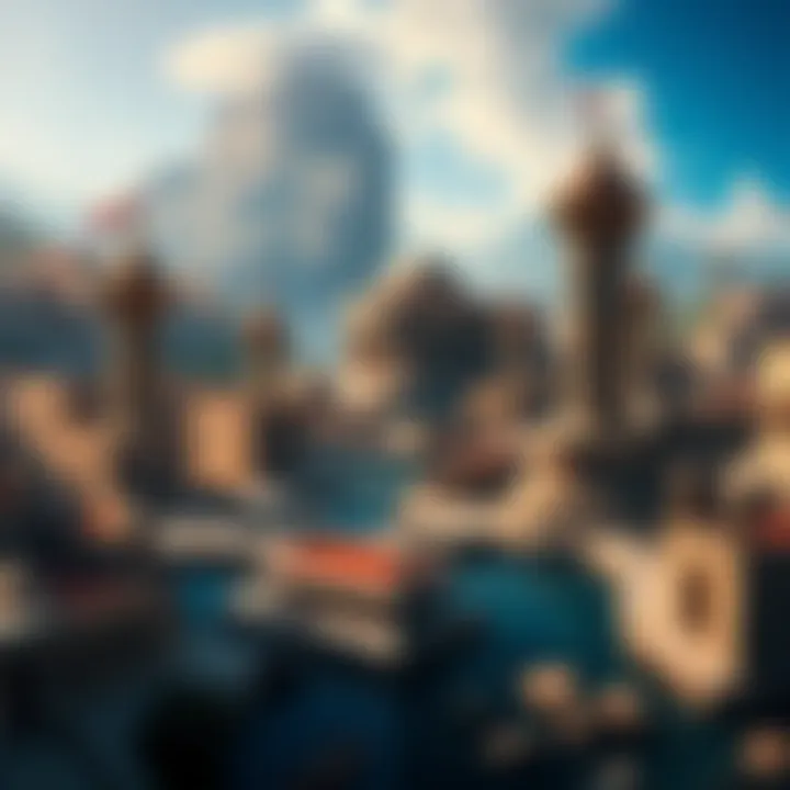 A side-by-side visual representation of the worlds from Assassin's Creed Odyssey and Origins, showcasing their unique architecture and cities.